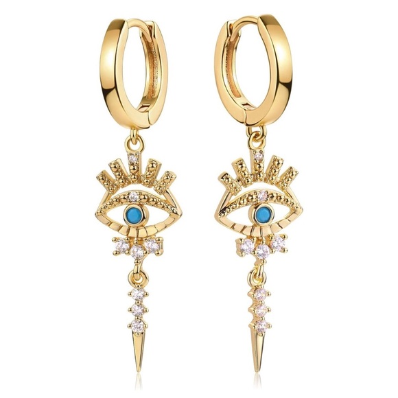 MYEARS Jewelry - MYEARS Women Gold Huggie Hoop Earrings Dangle Drop 14K Gold Filled